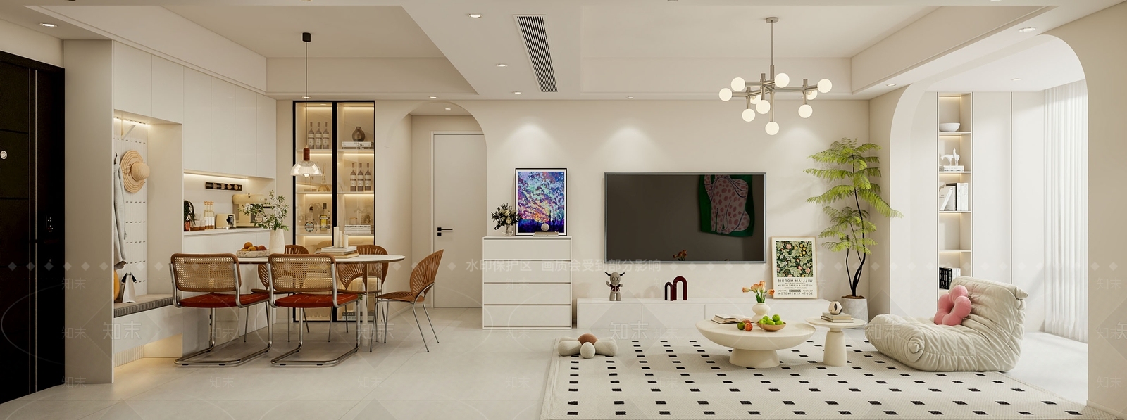 家居客厅3D模型下载【ID:1200937765】