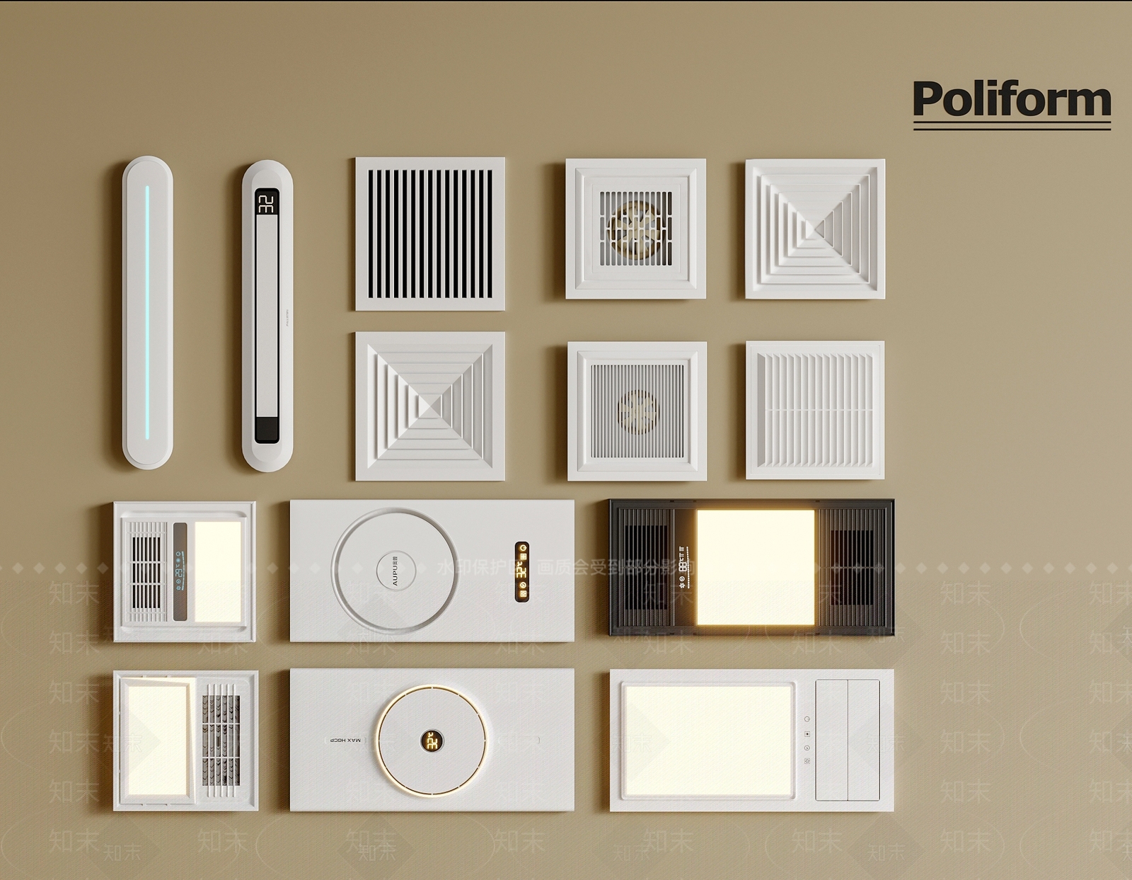 浴霸3D模型下载【ID:1200937560】