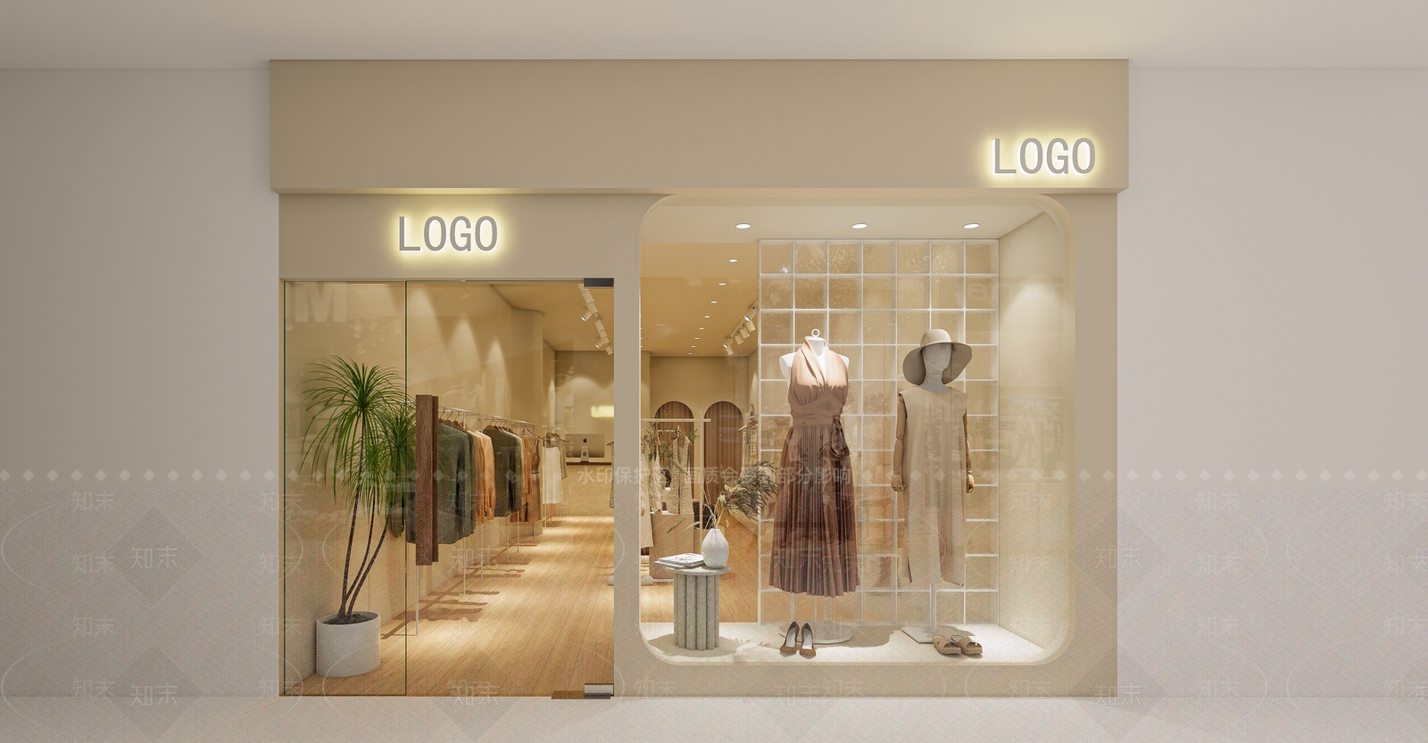 简约现代服装店SU模型下载【ID:1200939535】