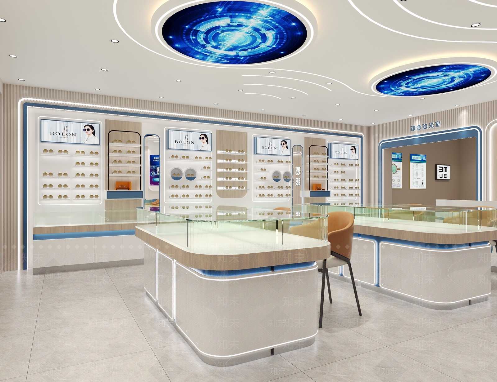 现代眼镜店3D模型下载【ID:1200942222】