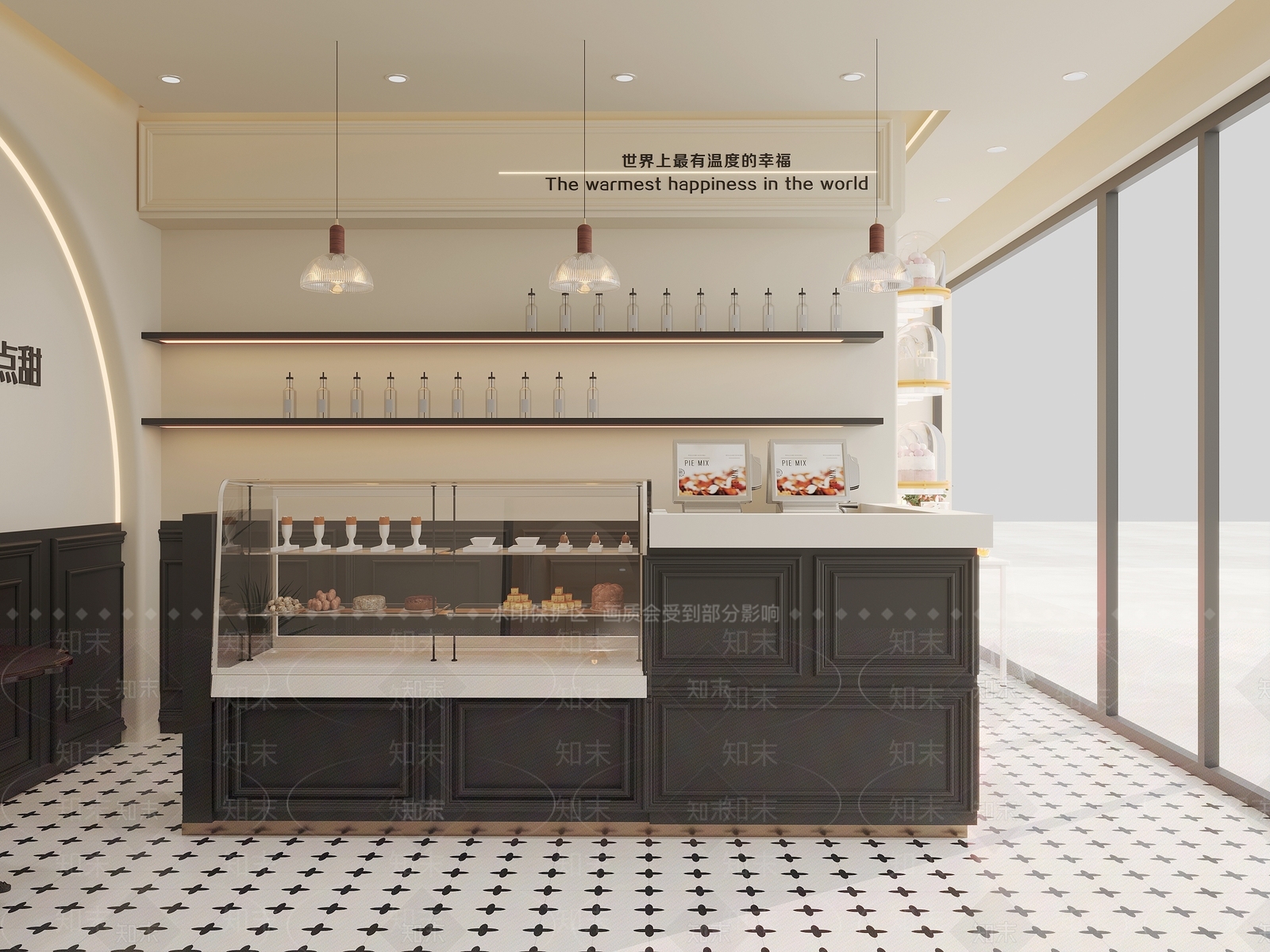 法式甜品面包店3D模型下载【ID:1215189949】