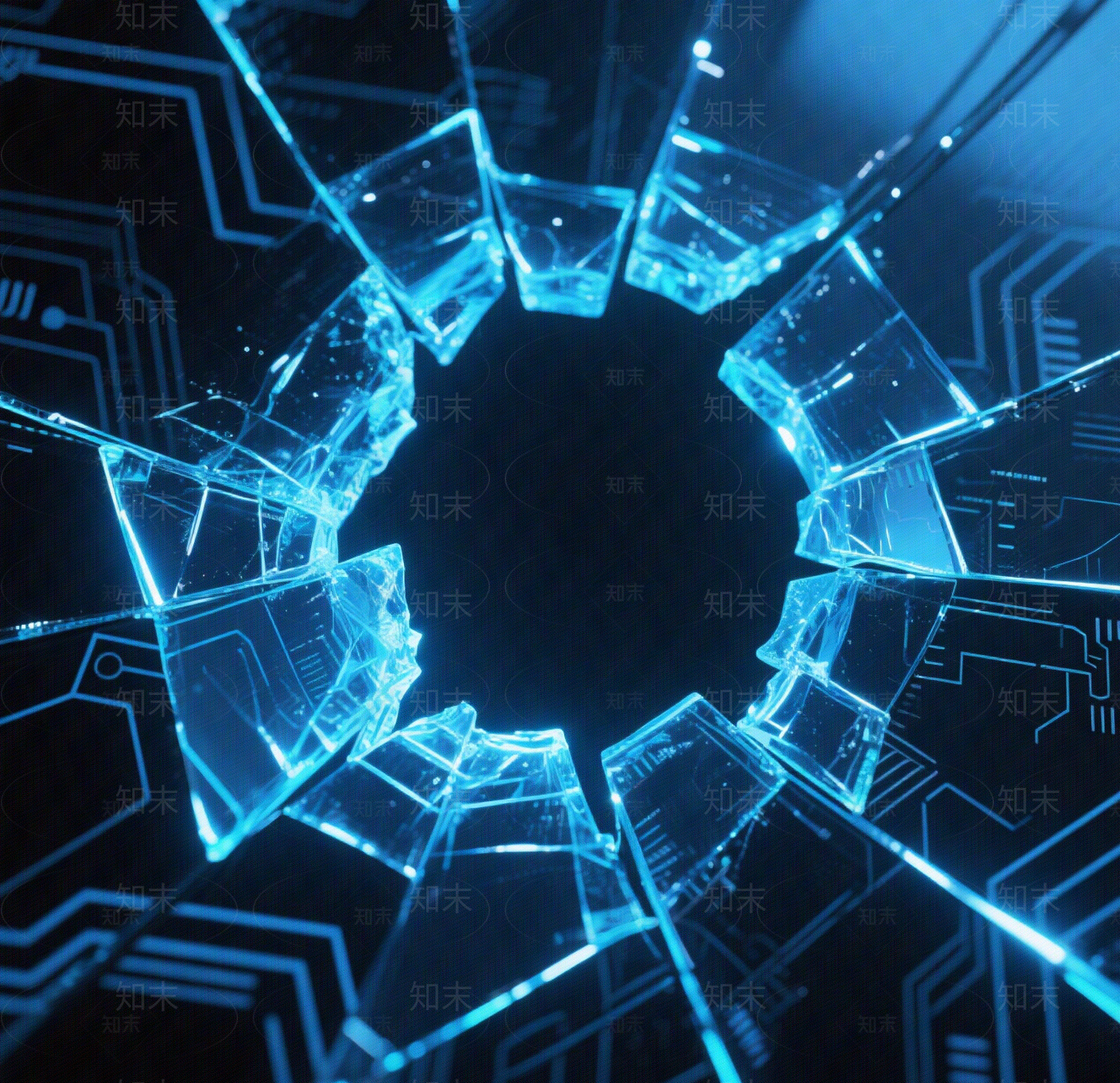 现代新中式破碎玻璃贴图下载【ID:1200944496】