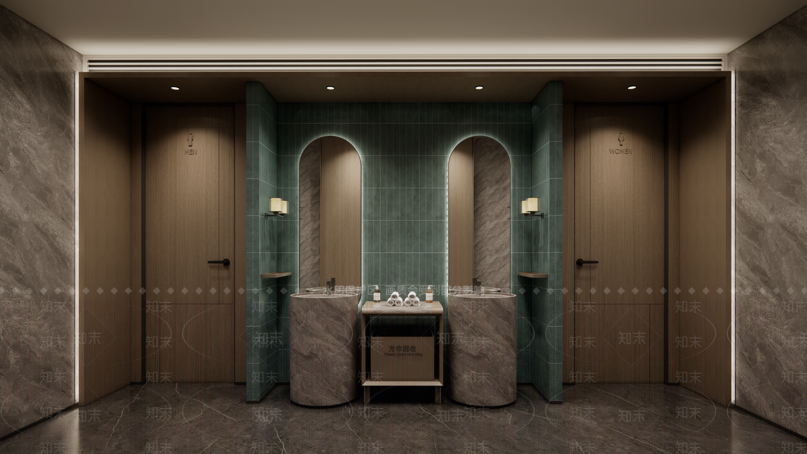 现代公共卫生间SU模型下载【ID:1200944952】