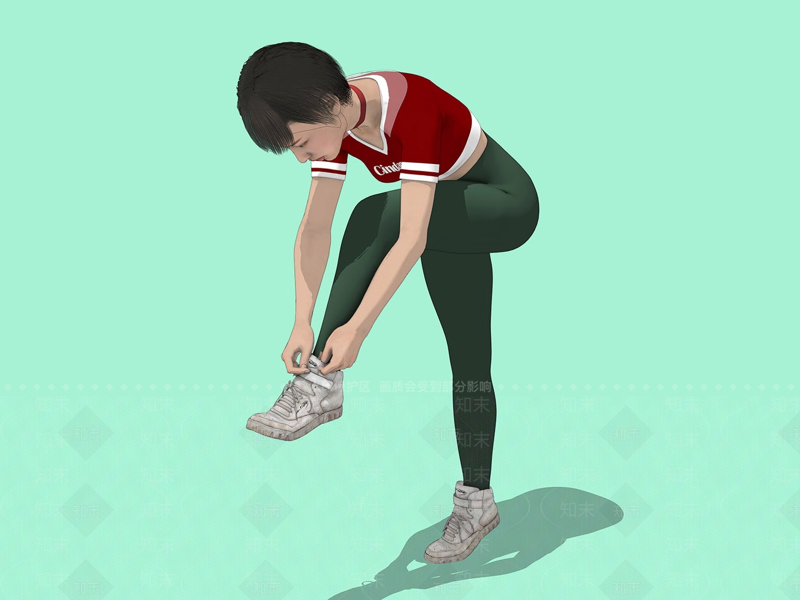 女人SU模型下载【ID:1200950305】