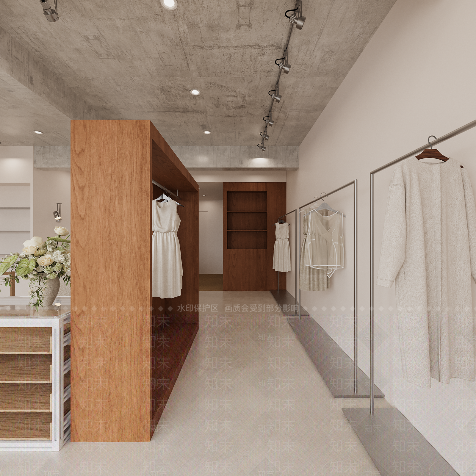 现代工业服装店3D模型下载【ID:1200950777】