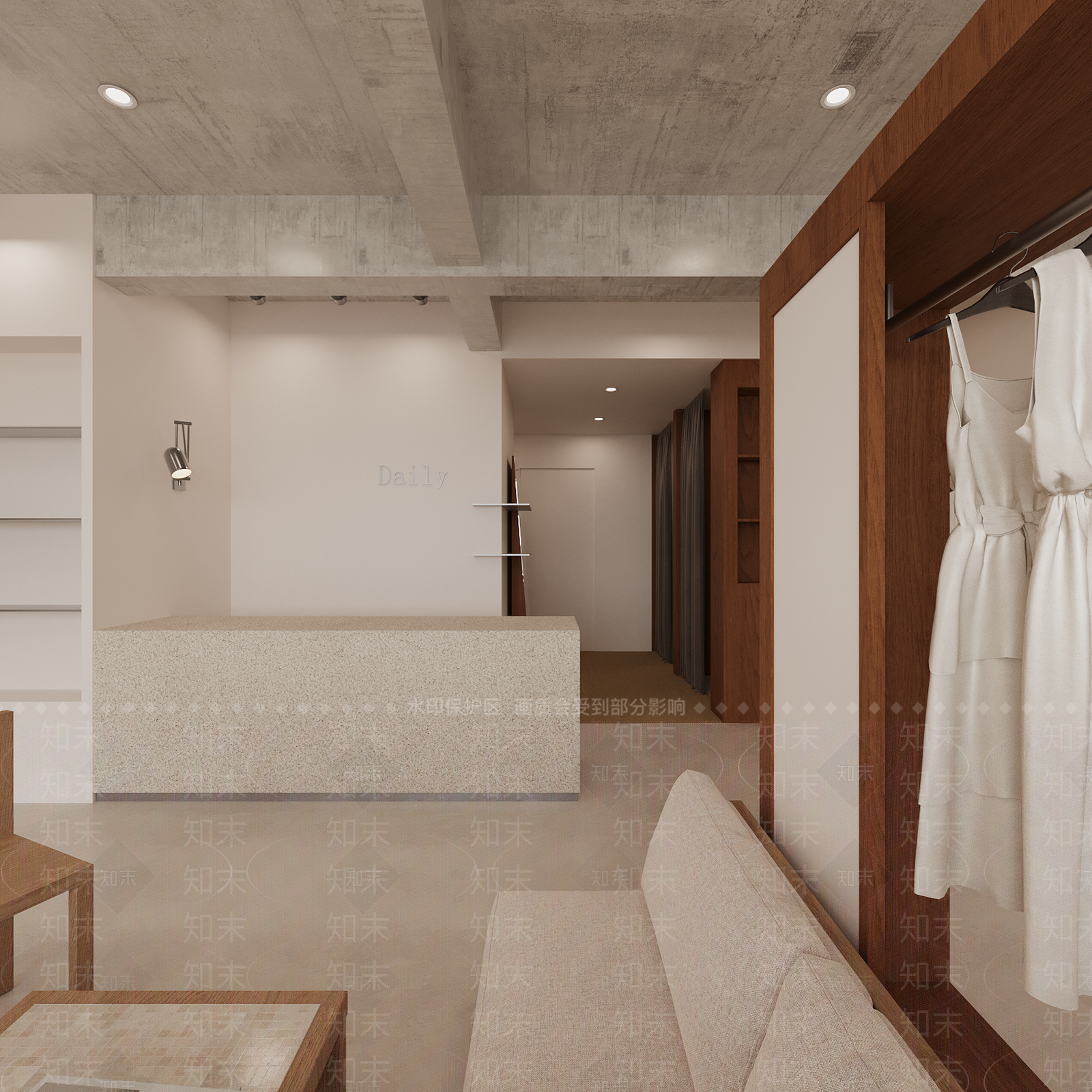 现代工业服装店3D模型下载【ID:1200950777】