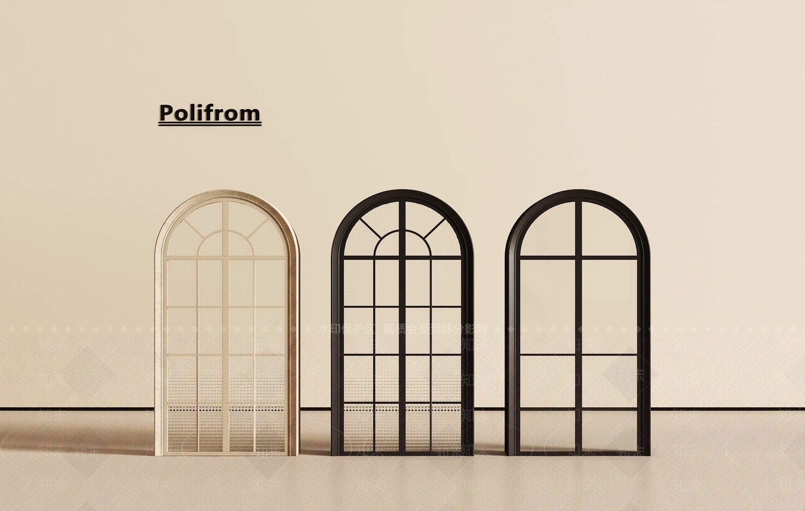 法式美式落地窗SU模型下载【ID:1200951622】