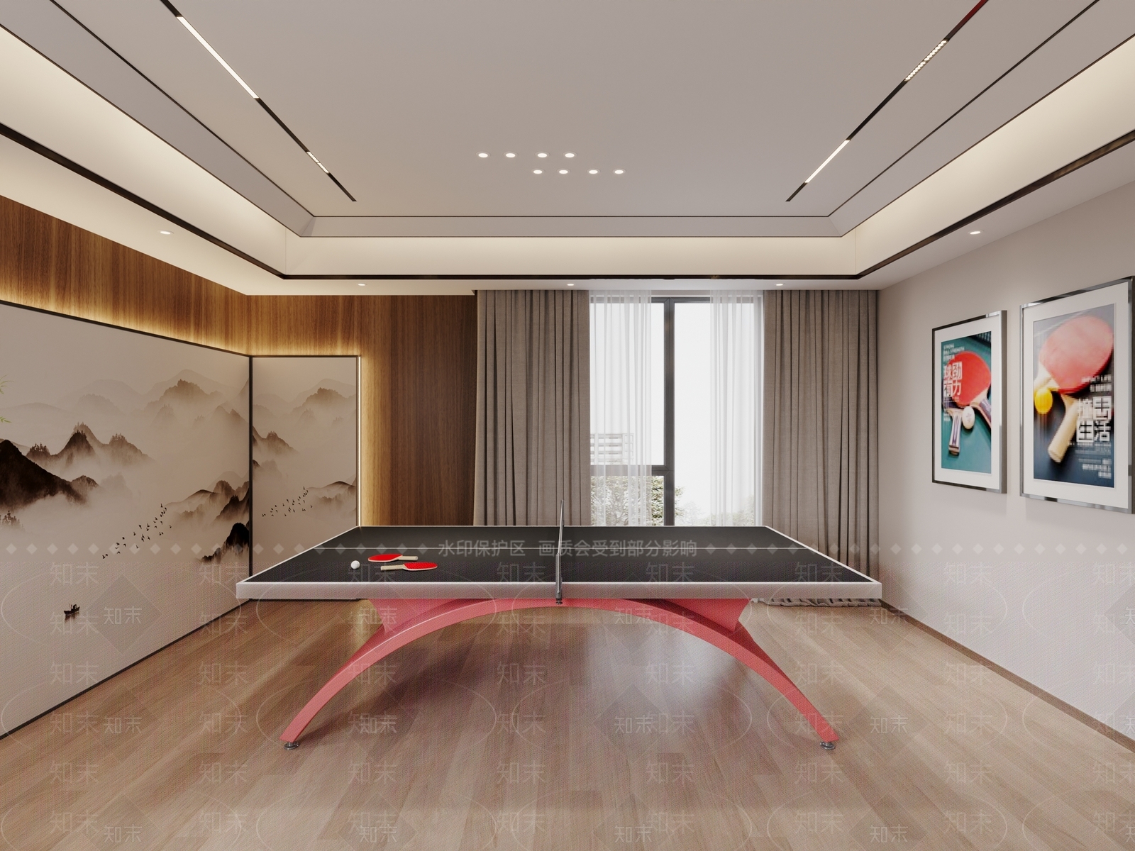 现代新中式健身房3D模型下载【ID:1200952438】