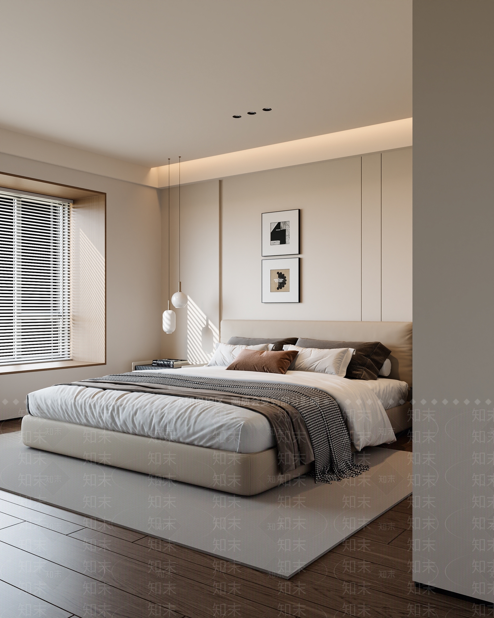 现代简约家居卧室3D模型下载【ID:1200953356】