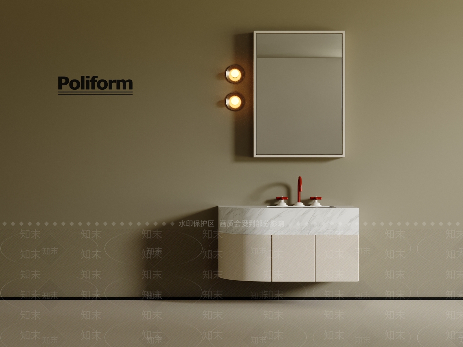 洗手台3D模型下载【ID:1200954780】