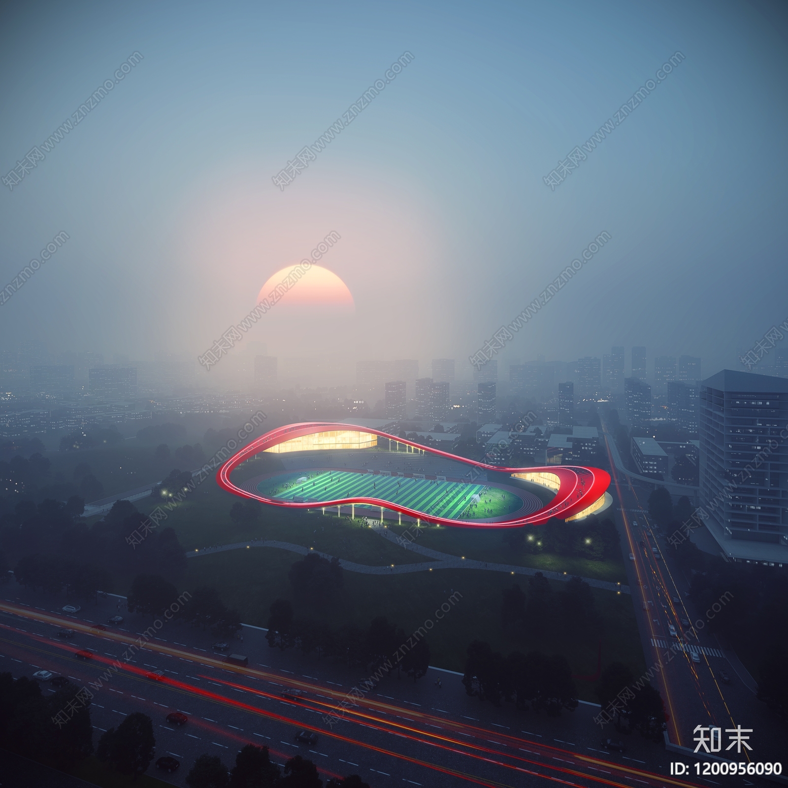 现代公建项目效果图下载【ID:1200956090】