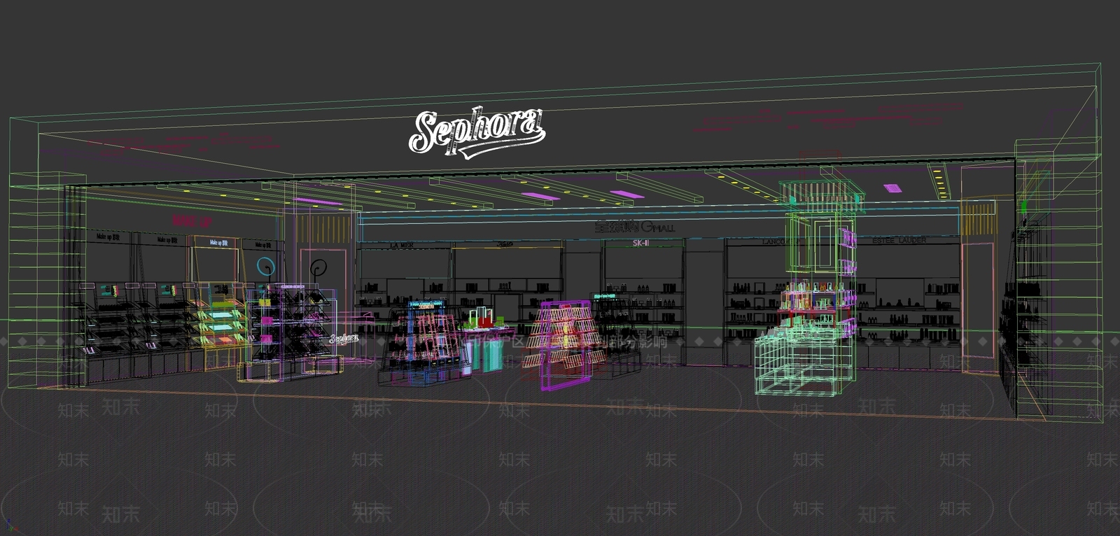 现代化妆品店3D模型下载【ID:1200956141】