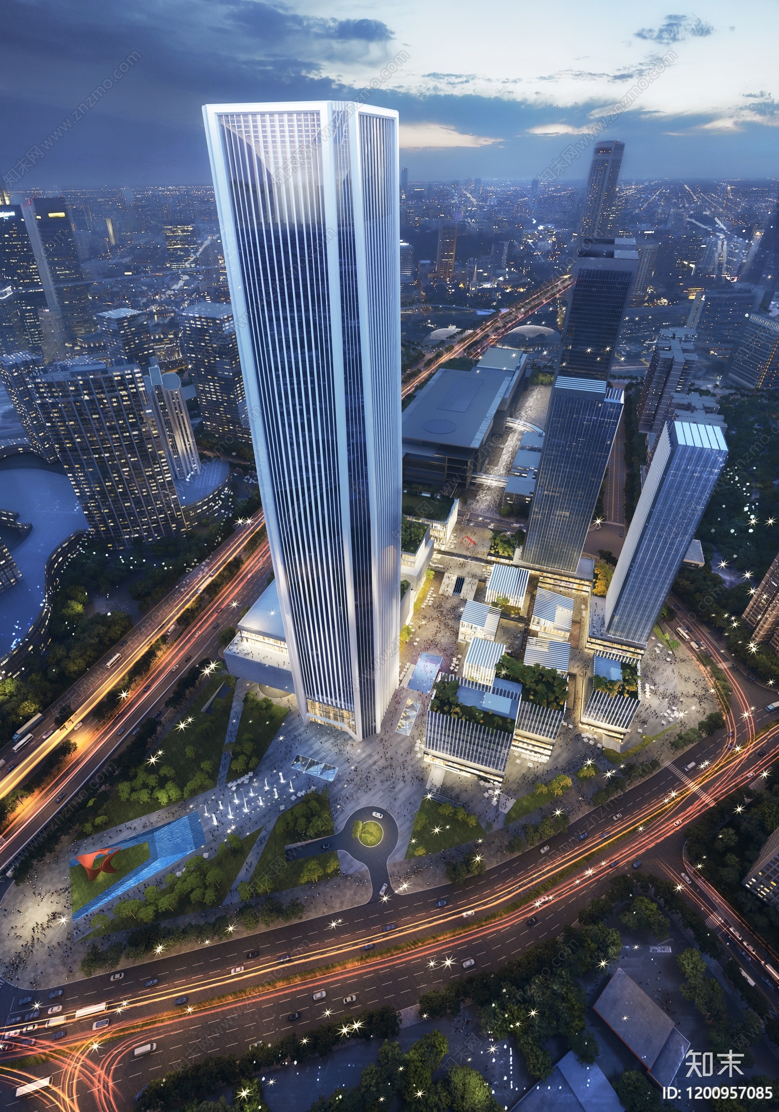 现代公建项目效果图下载【ID:1200957085】