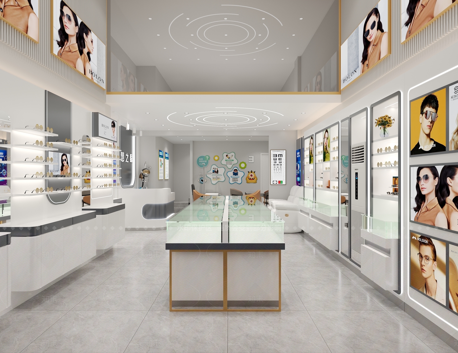 现代眼镜店3D模型下载【ID:1200966937】