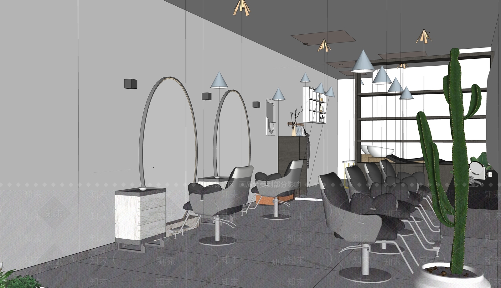 现代美妆店SU模型下载【ID:1200972964】