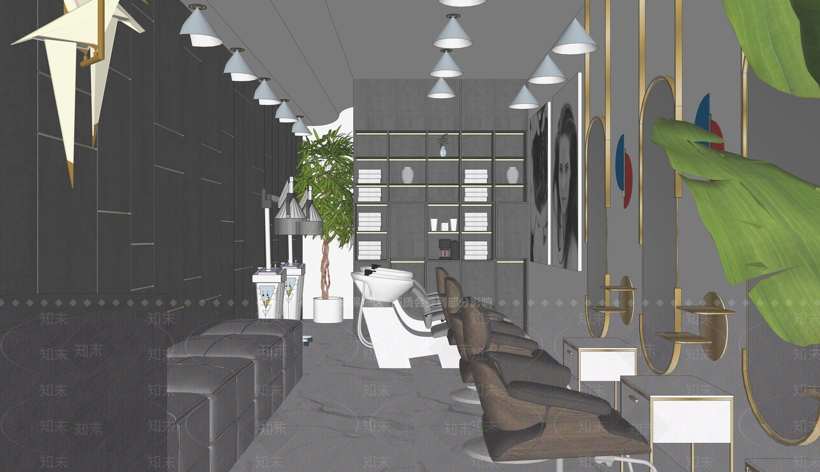 现代美妆店SU模型下载【ID:1200973293】