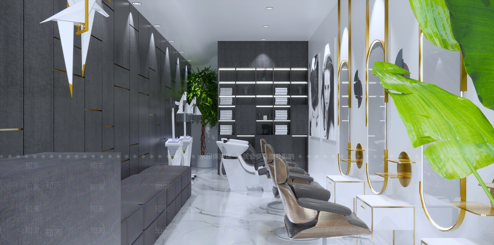 现代美妆店SU模型下载【ID:1200973293】