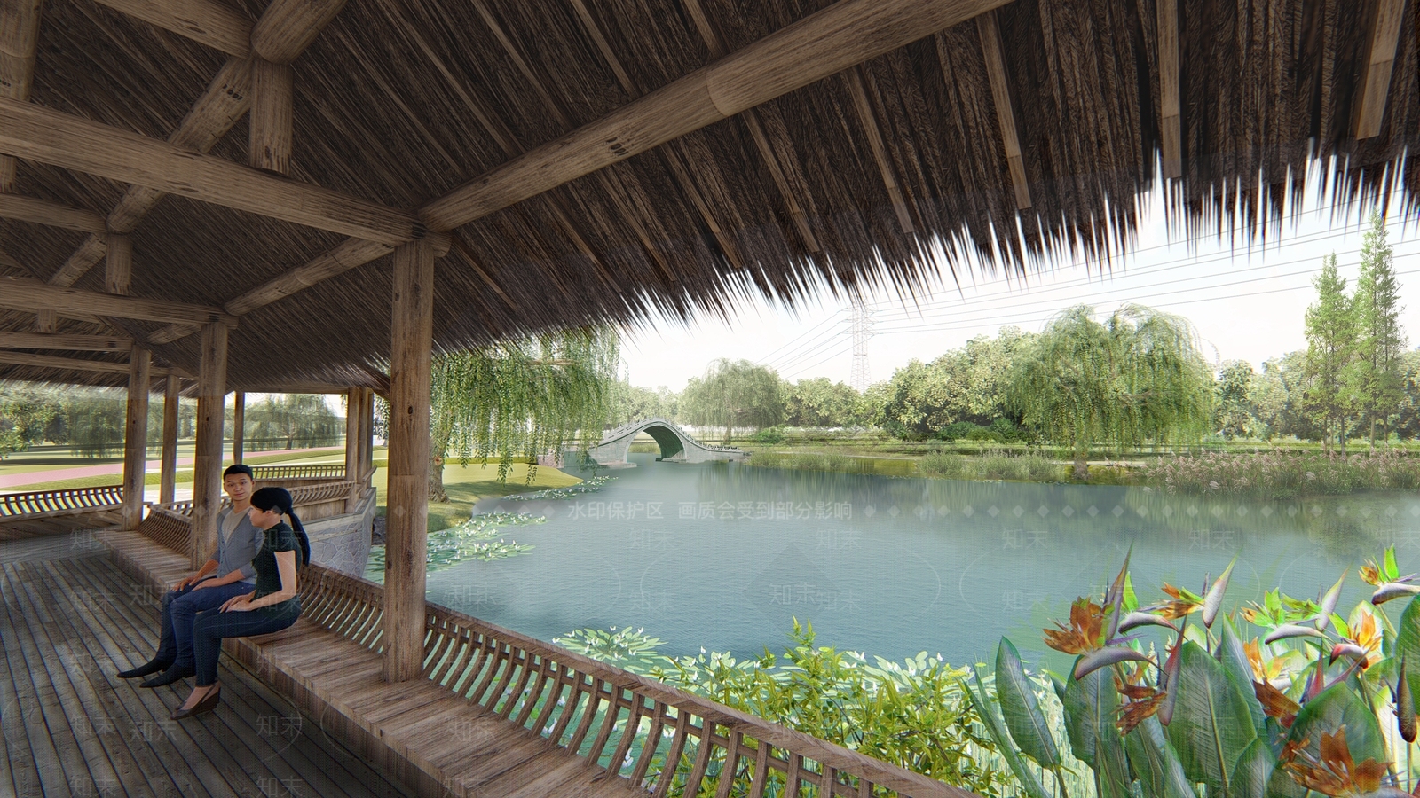 新中式小公建SU模型下载【ID:1200974346】