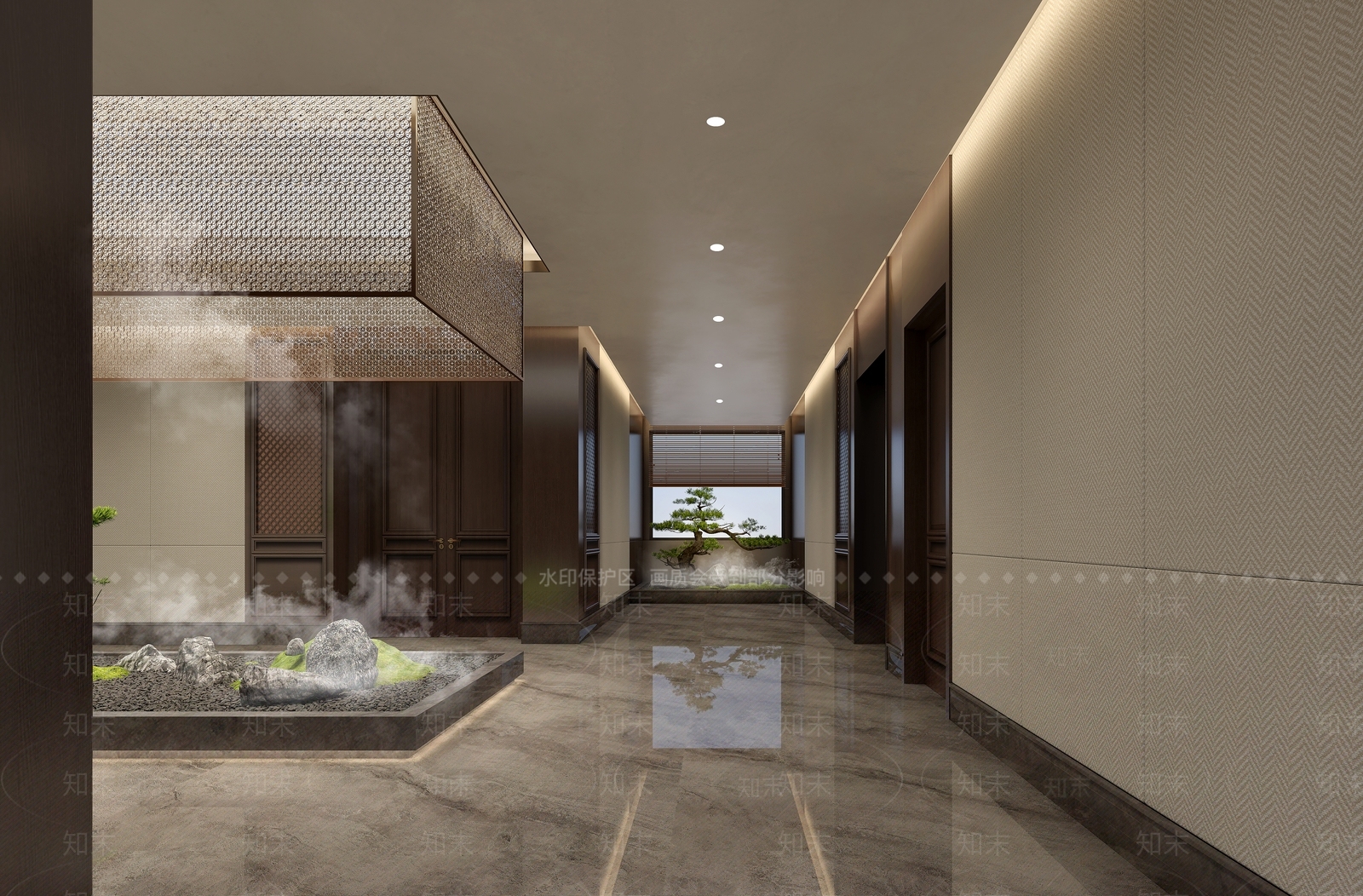 新中式中餐厅3D模型下载【ID:1200974639】
