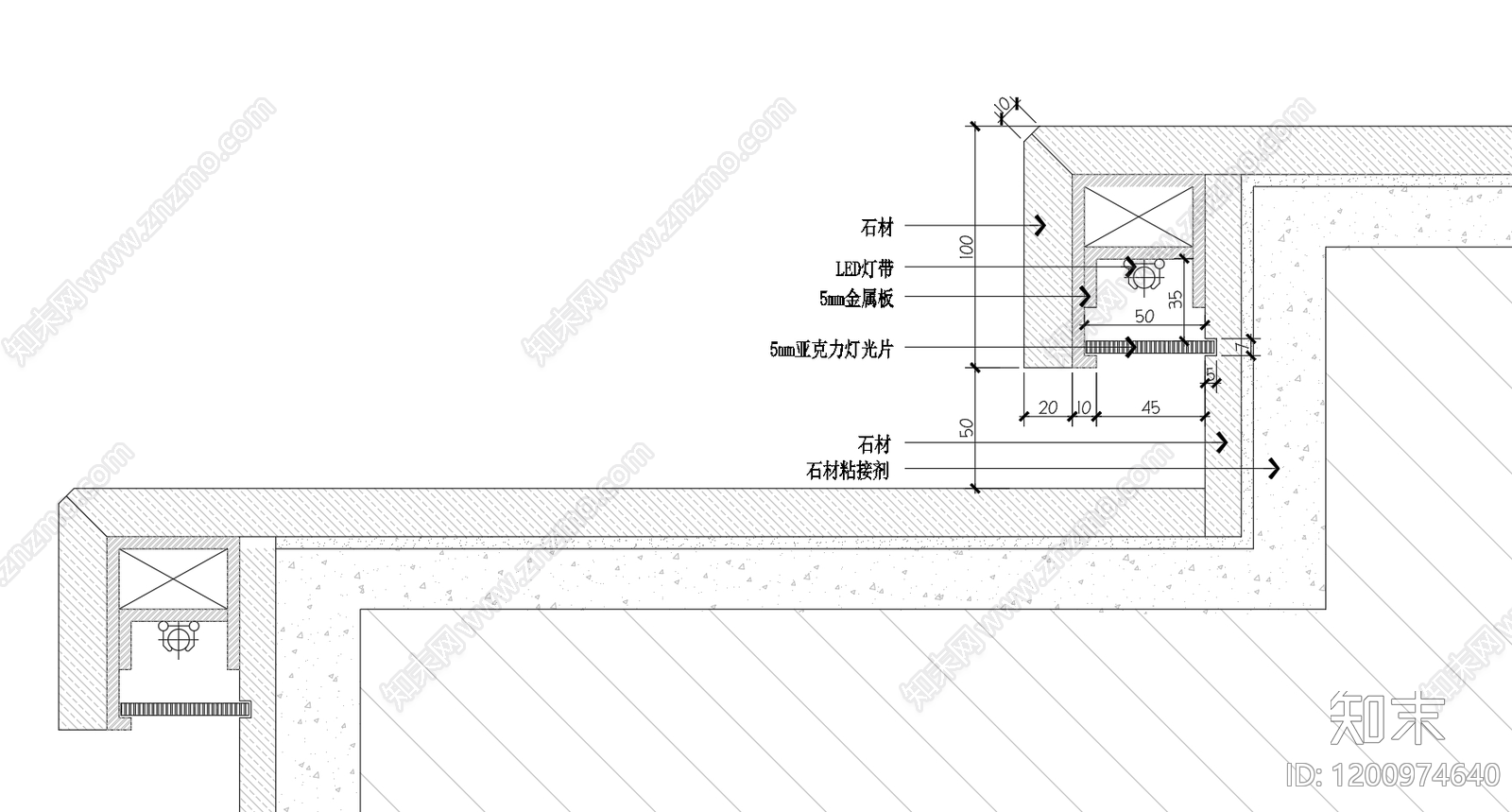 现代新中式楼梯节点施工图下载【ID:1200974640】