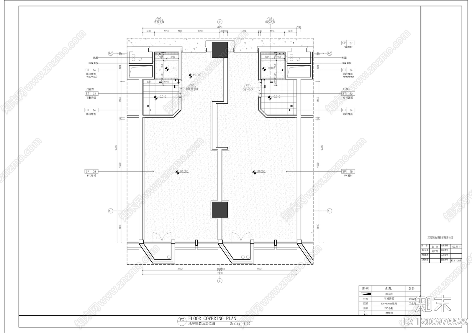 现代医院cad施工图下载【ID:1200976529】
