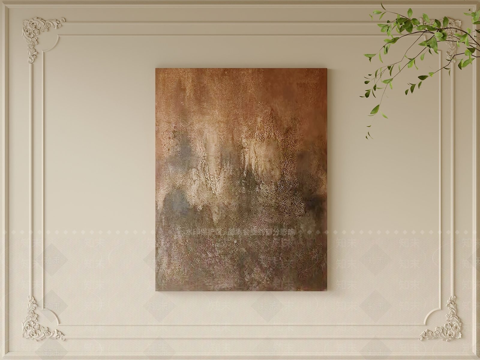 现代中古挂画3D模型下载【ID:1200979397】