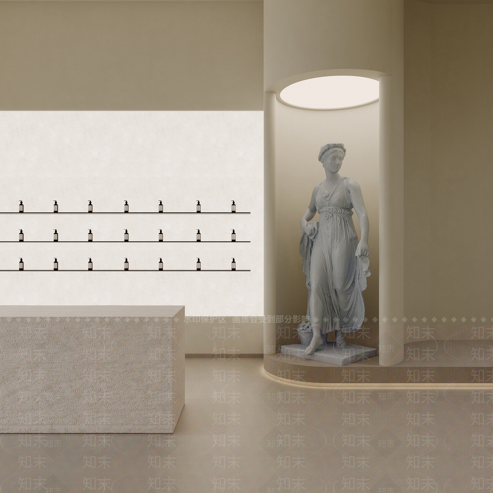 现代化妆品店3D模型下载【ID:1200981772】