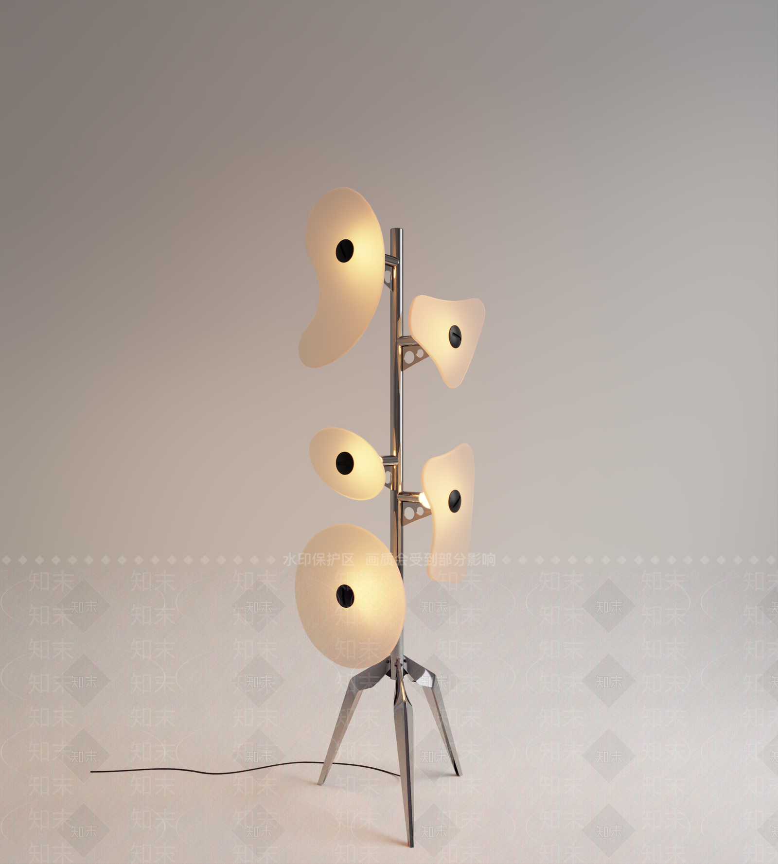 现代落地灯3D模型下载【ID:1200983007】