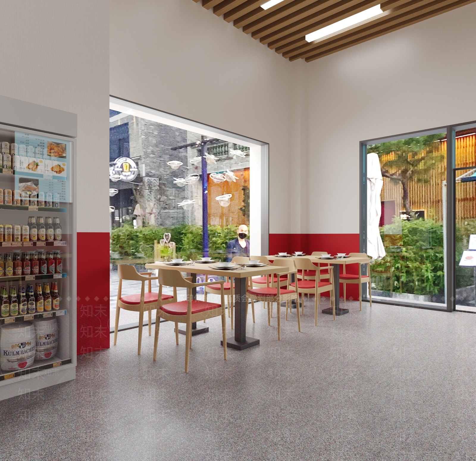 现代简约快餐店3D模型下载【ID:1200983906】