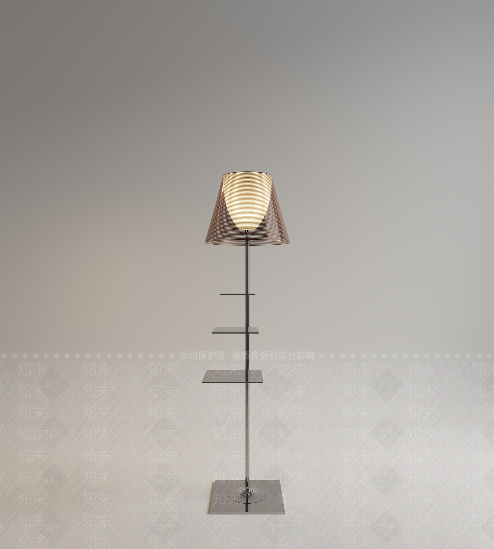 现代落地灯SU模型下载【ID:1200985284】