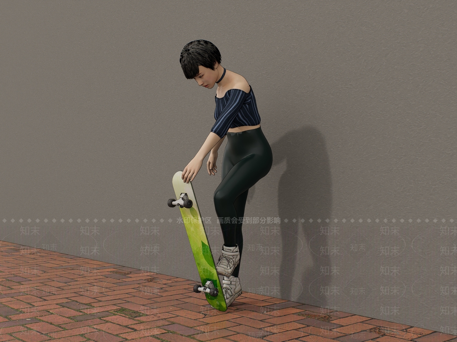 女人SU模型下载【ID:1200986342】