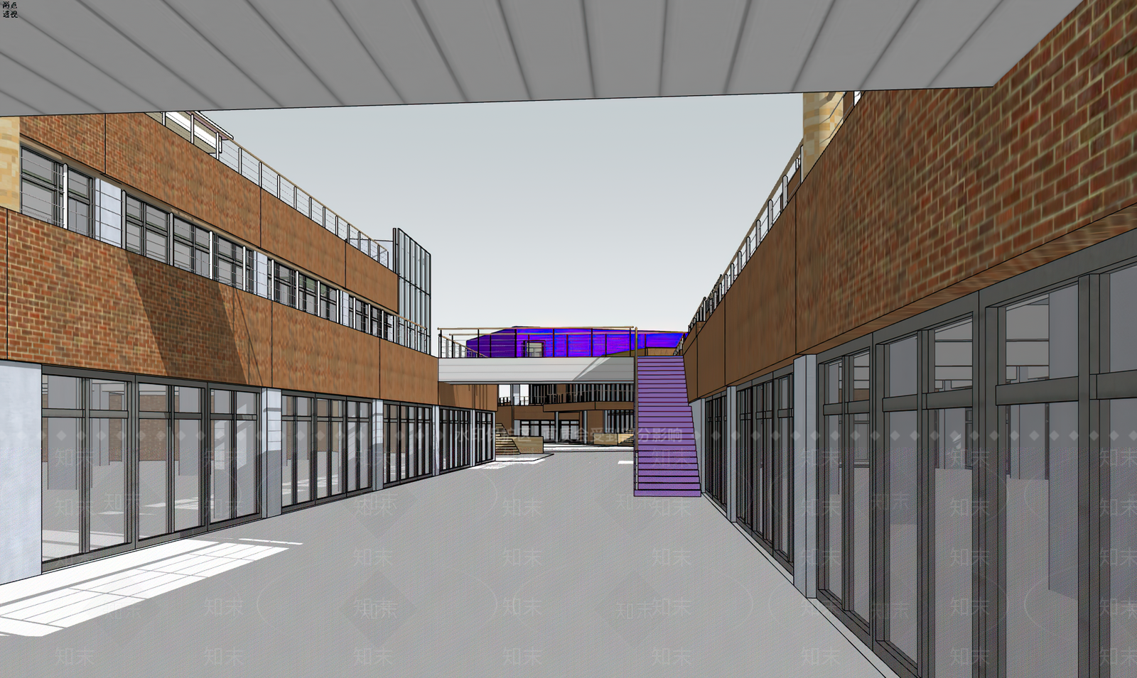 现代学校建筑SU模型下载【ID:1200987217】