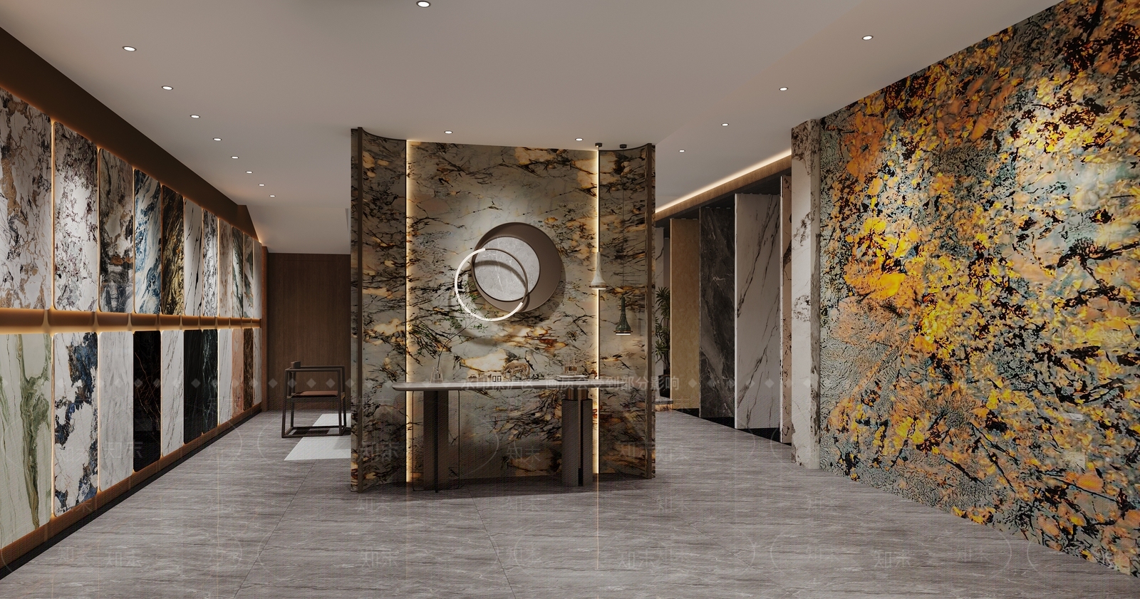 现代瓷砖展厅3D模型下载【ID:1200987569】