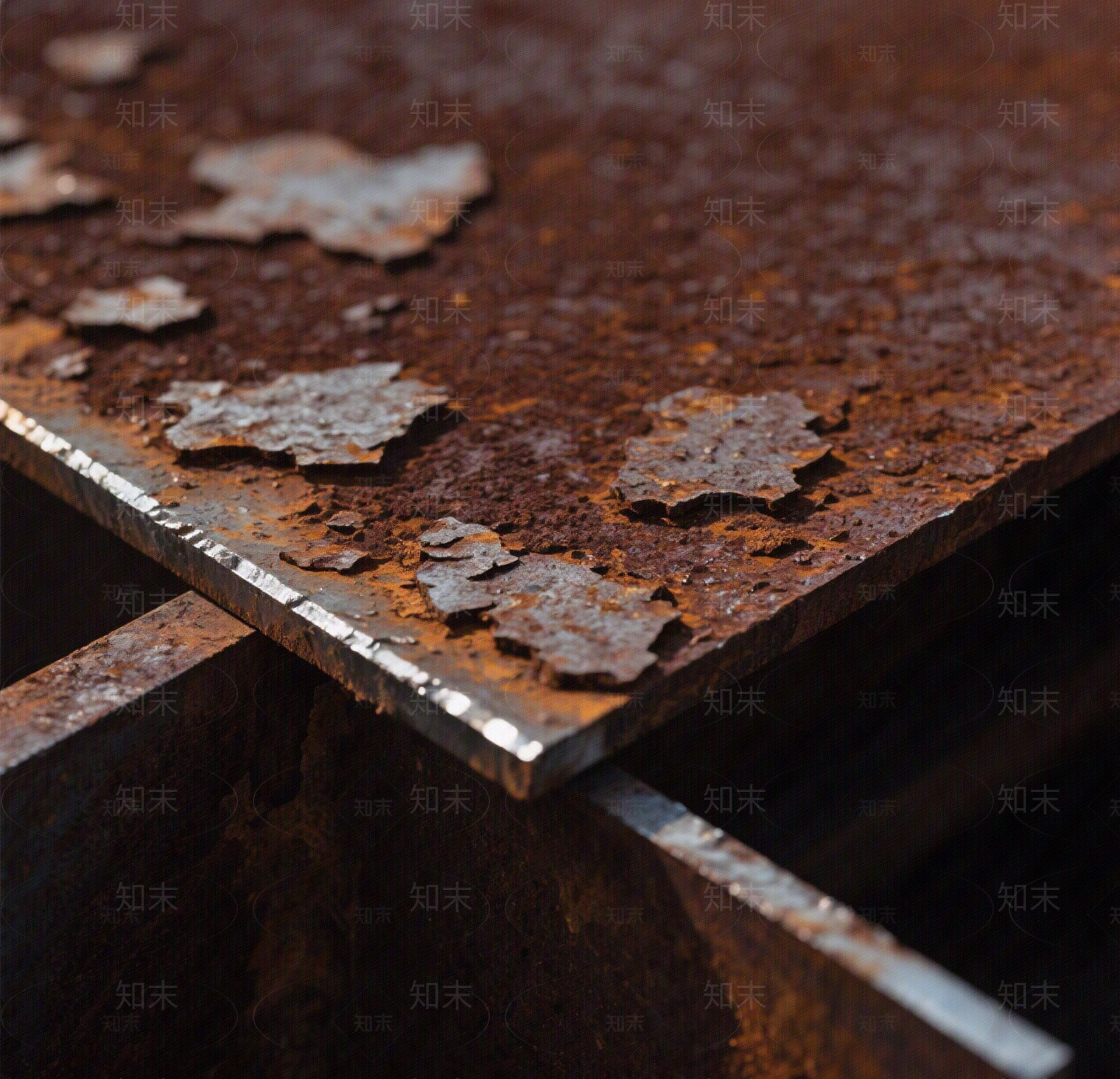 现代新中式耐候钢贴图