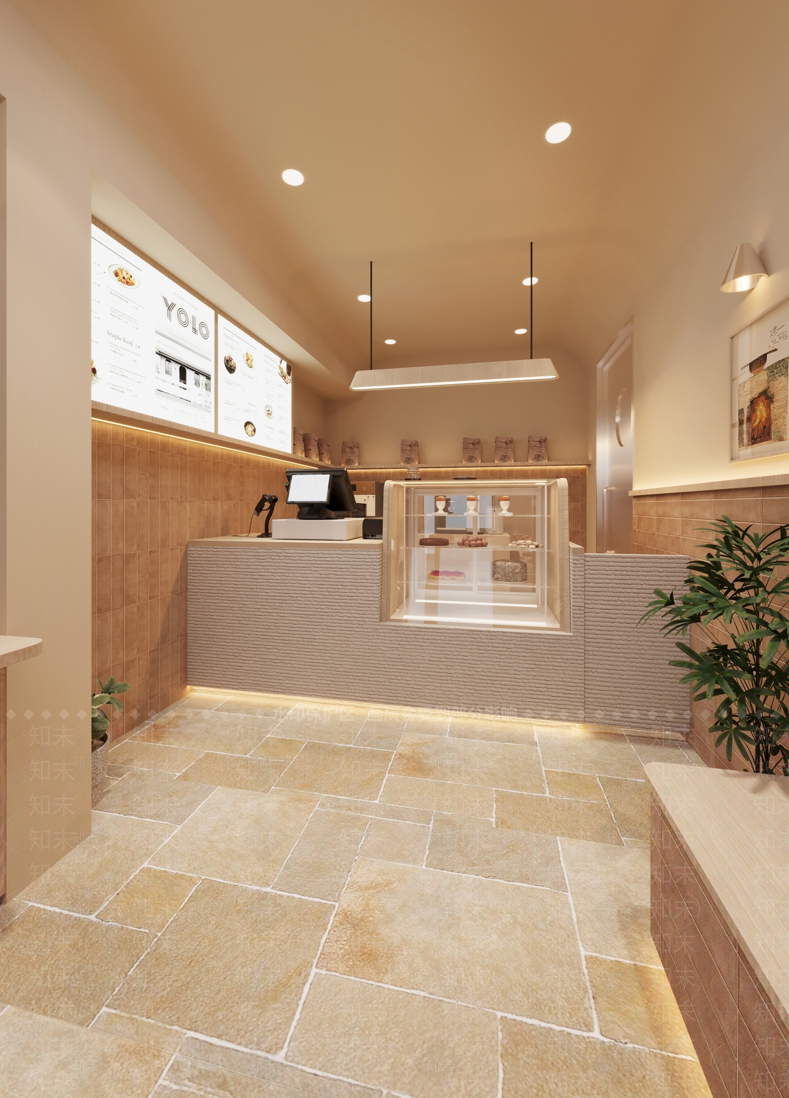 现代奶油甜品面包店3D模型下载【ID:1200991159】