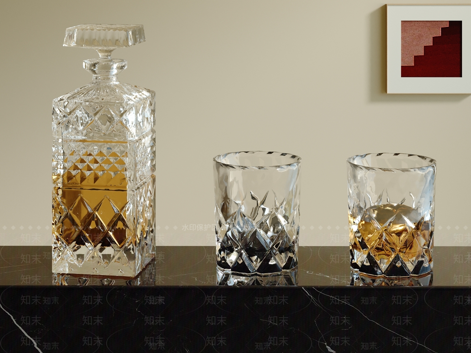 酒水食物3D模型下载【ID:1200992746】