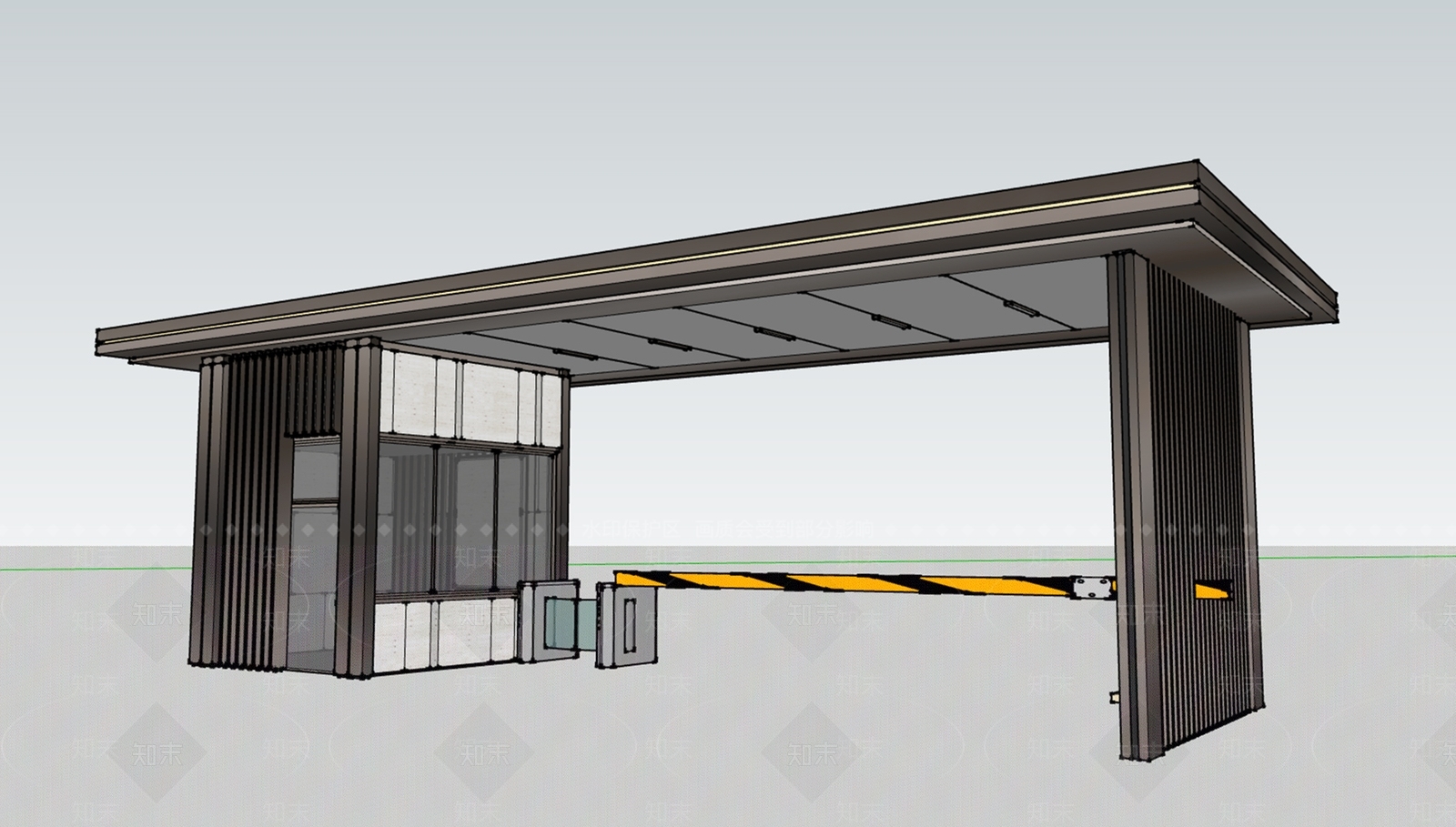 新中式极简小公建SU模型下载【ID:1200994282】