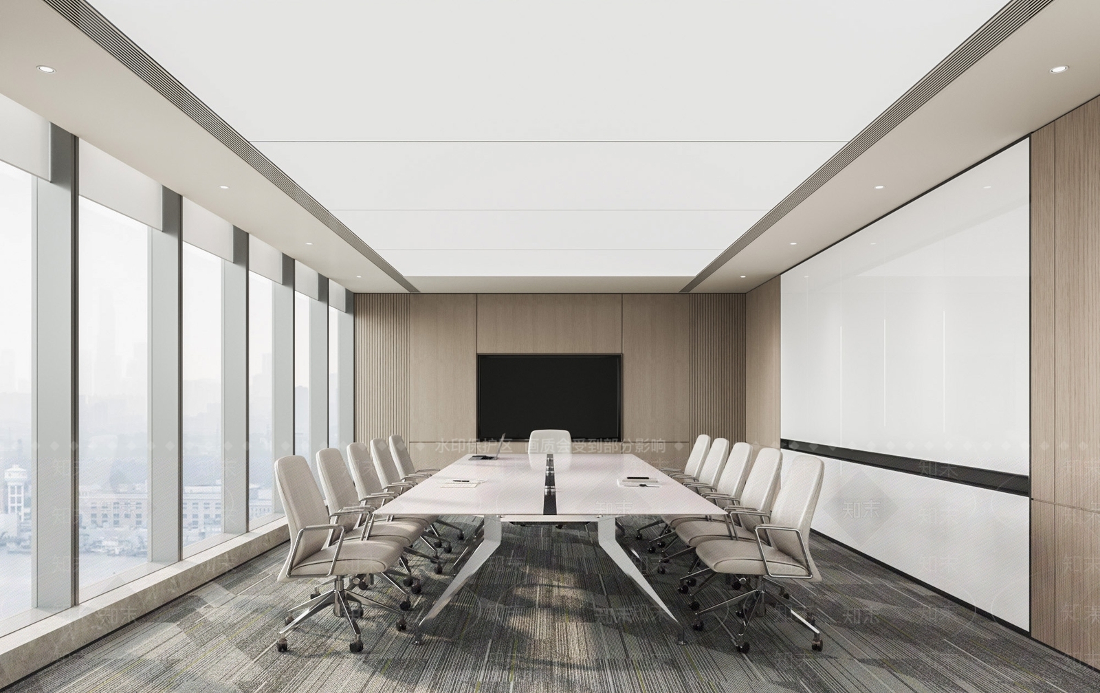 现代会议室SU模型下载【ID:1200994753】