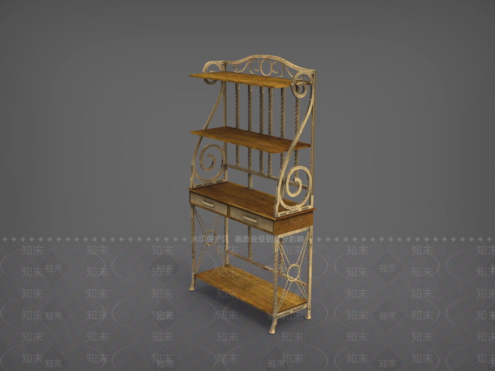 现代置物架3D模型下载【ID:1200995211】