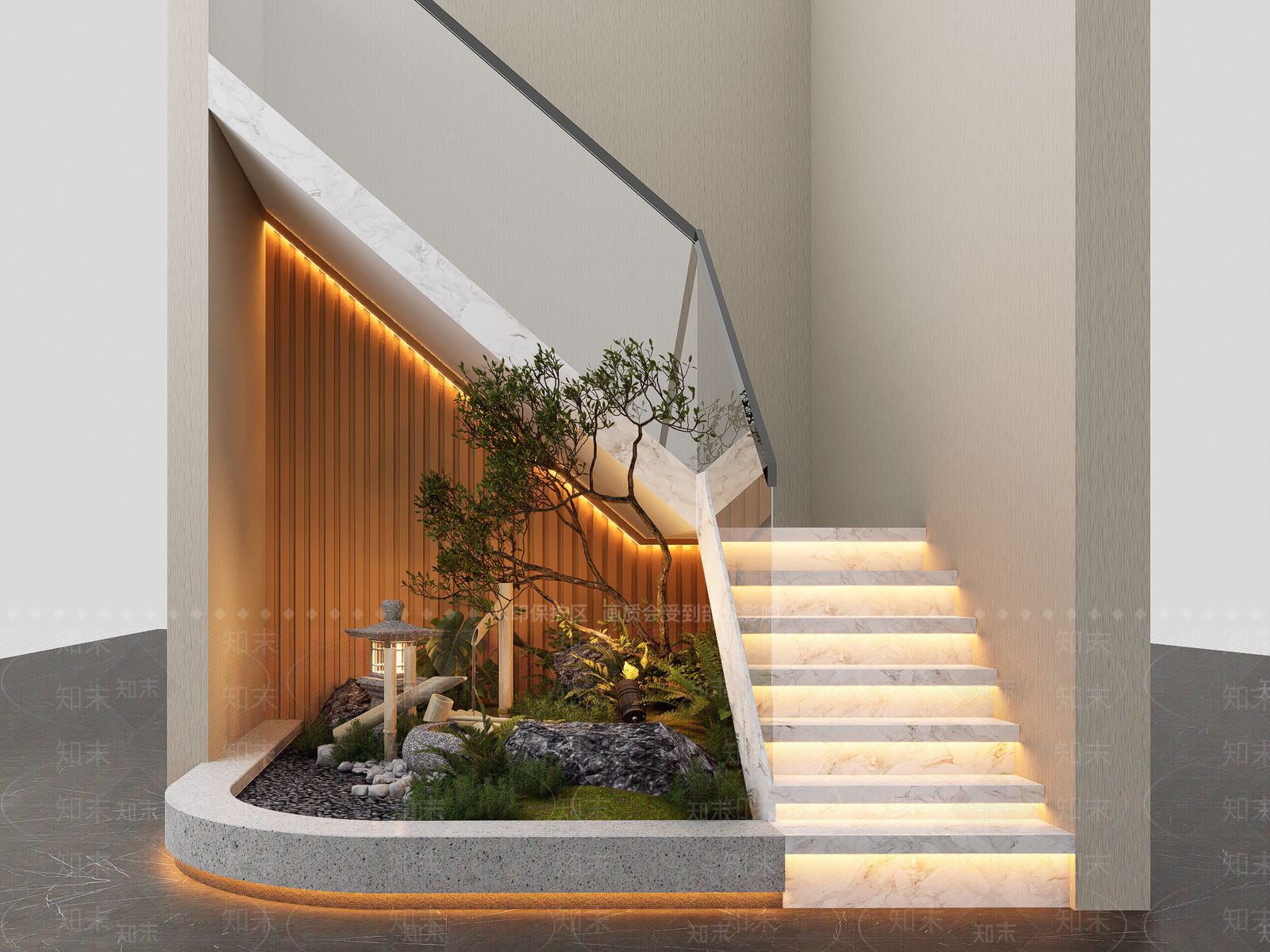 日式室内景观SU模型下载【ID:1200995328】