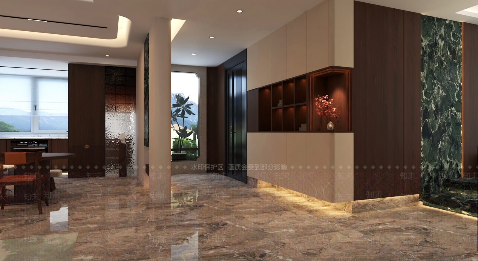 现代新中式接待室3D模型下载【ID:1201002700】
