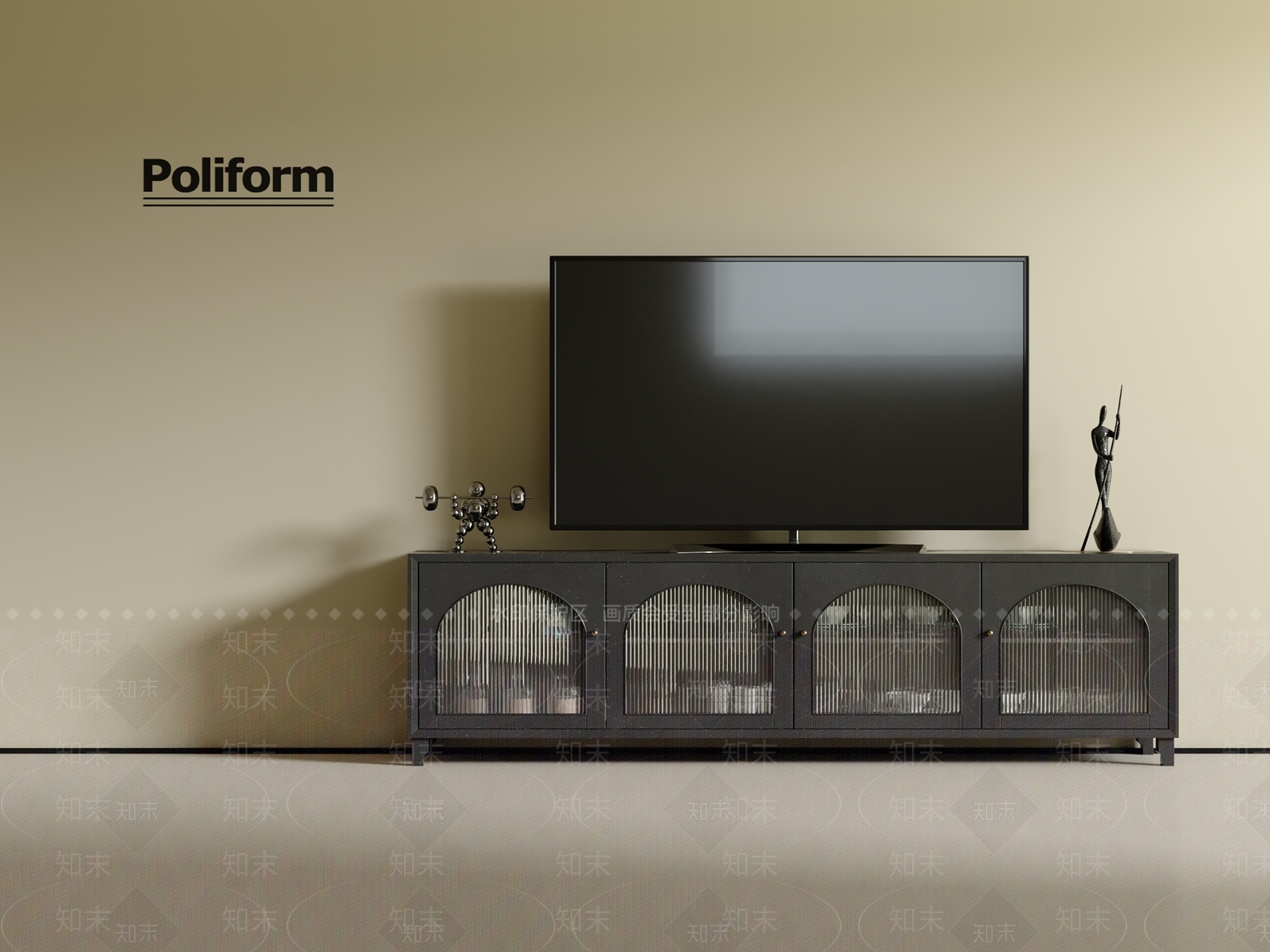 现代法式电视柜3D模型下载【ID:1201003339】