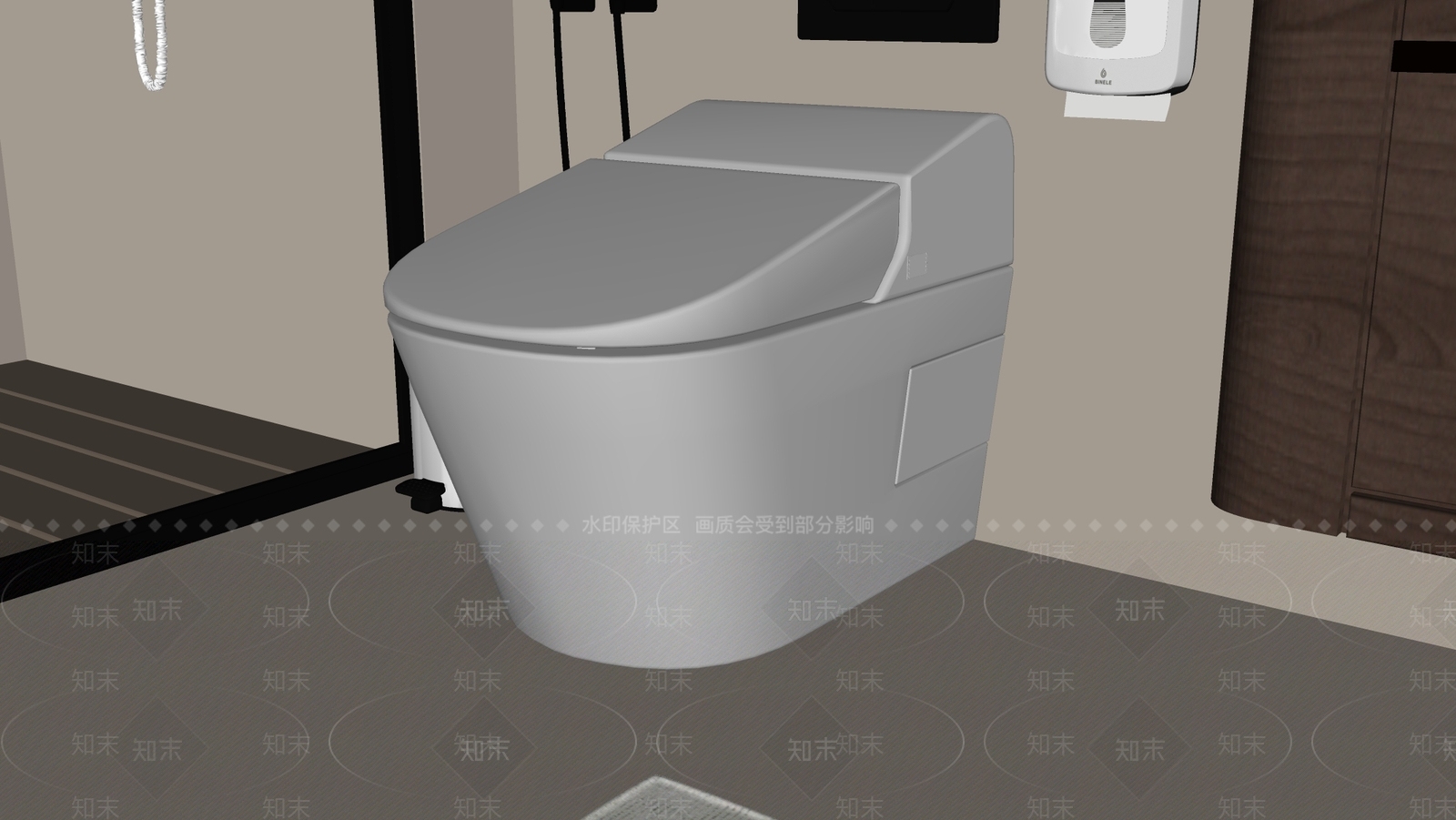 马桶SU模型下载【ID:1201005255】