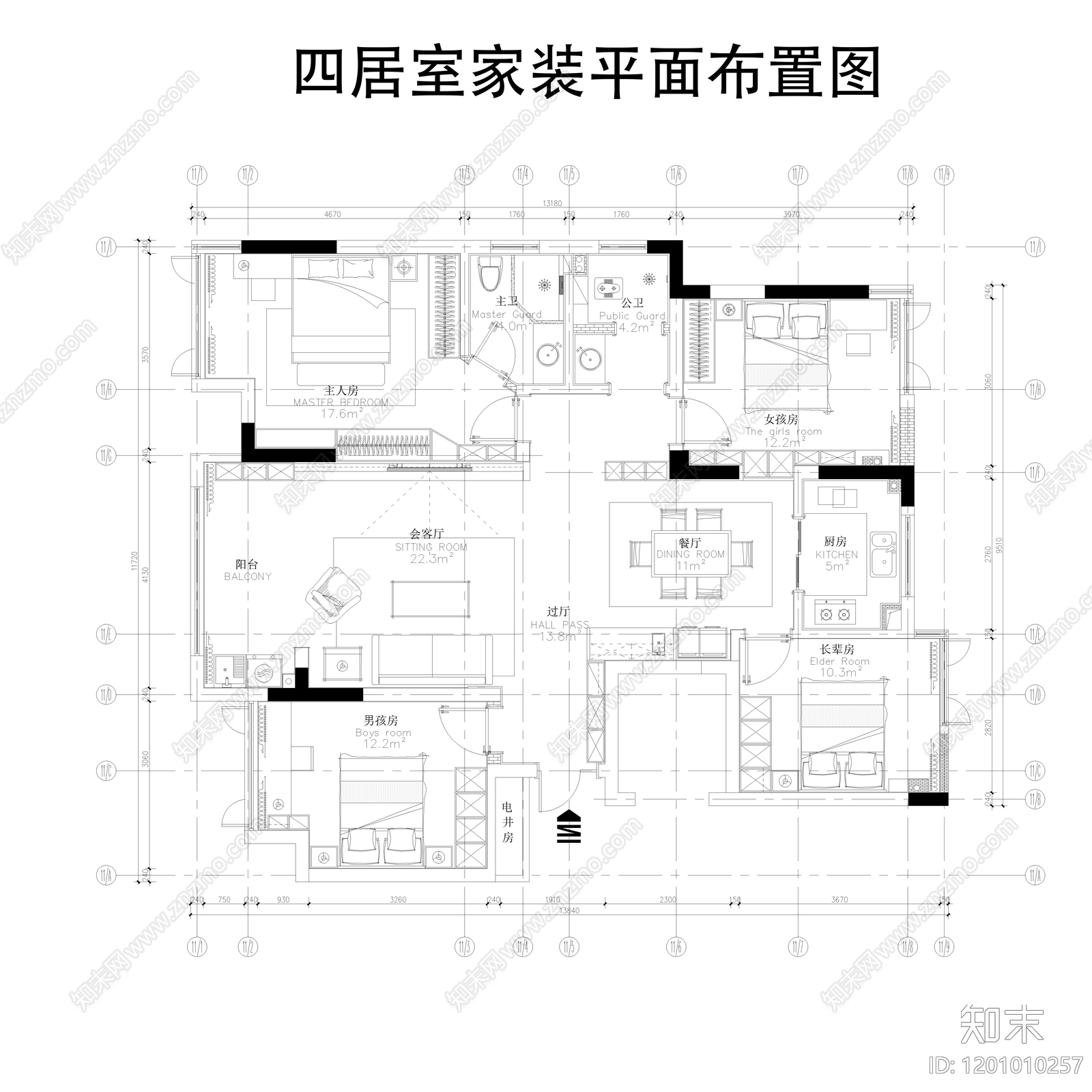 其他家装空间施工图下载【ID:1201010257】