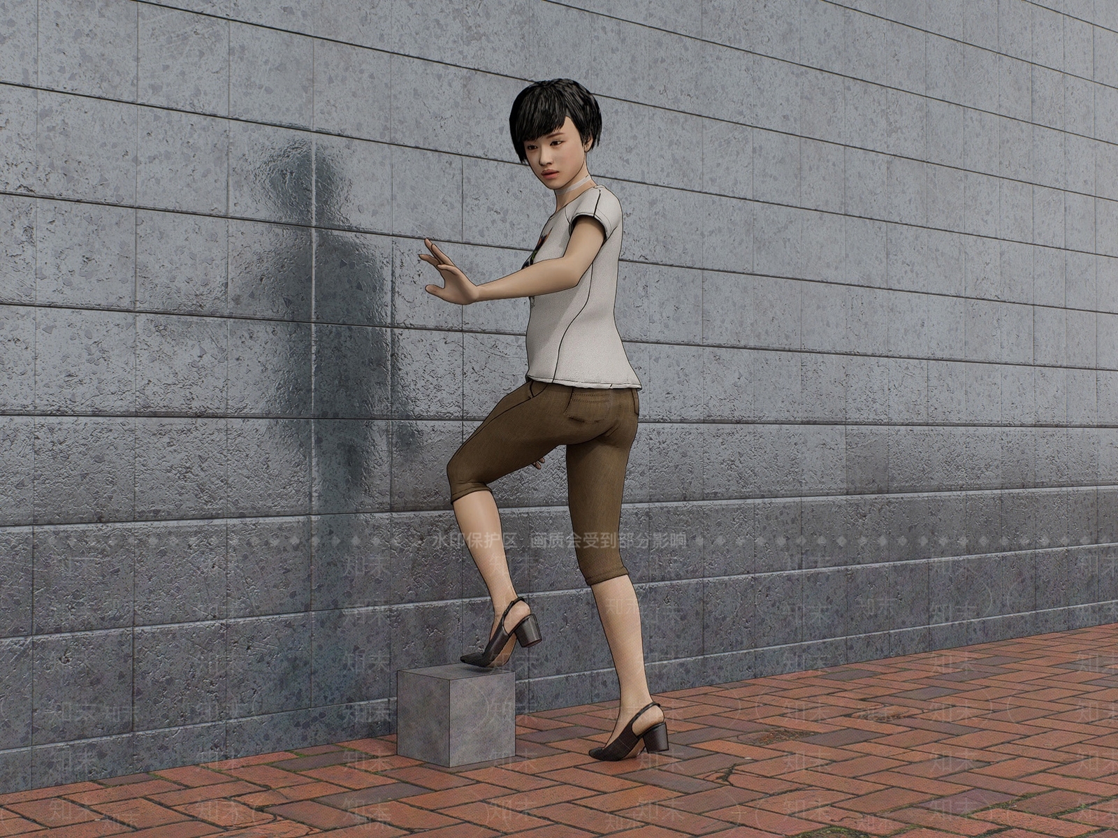 女人SU模型下载【ID:1201018602】