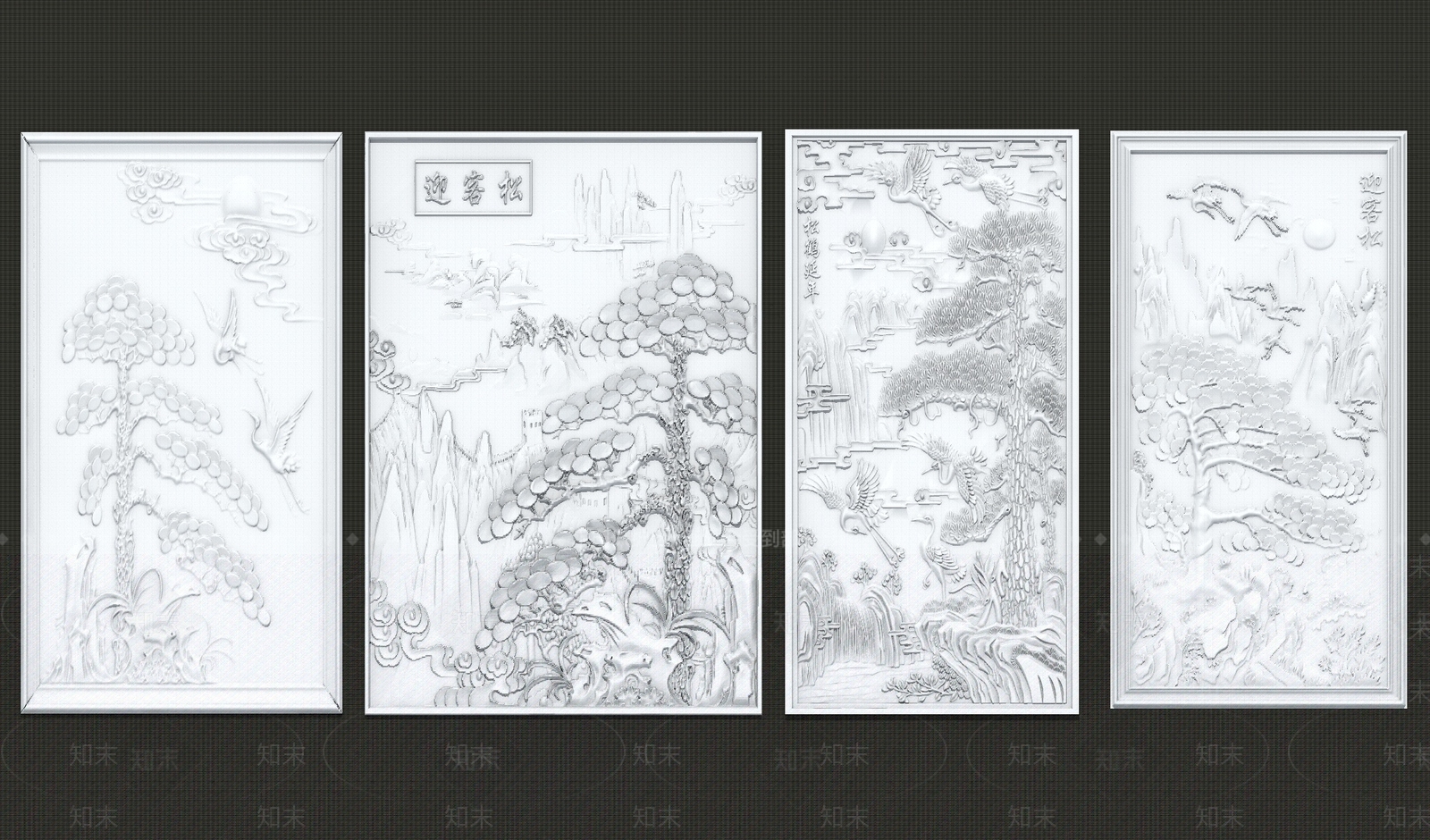 中式雕花SU模型下载【ID:1201023416】