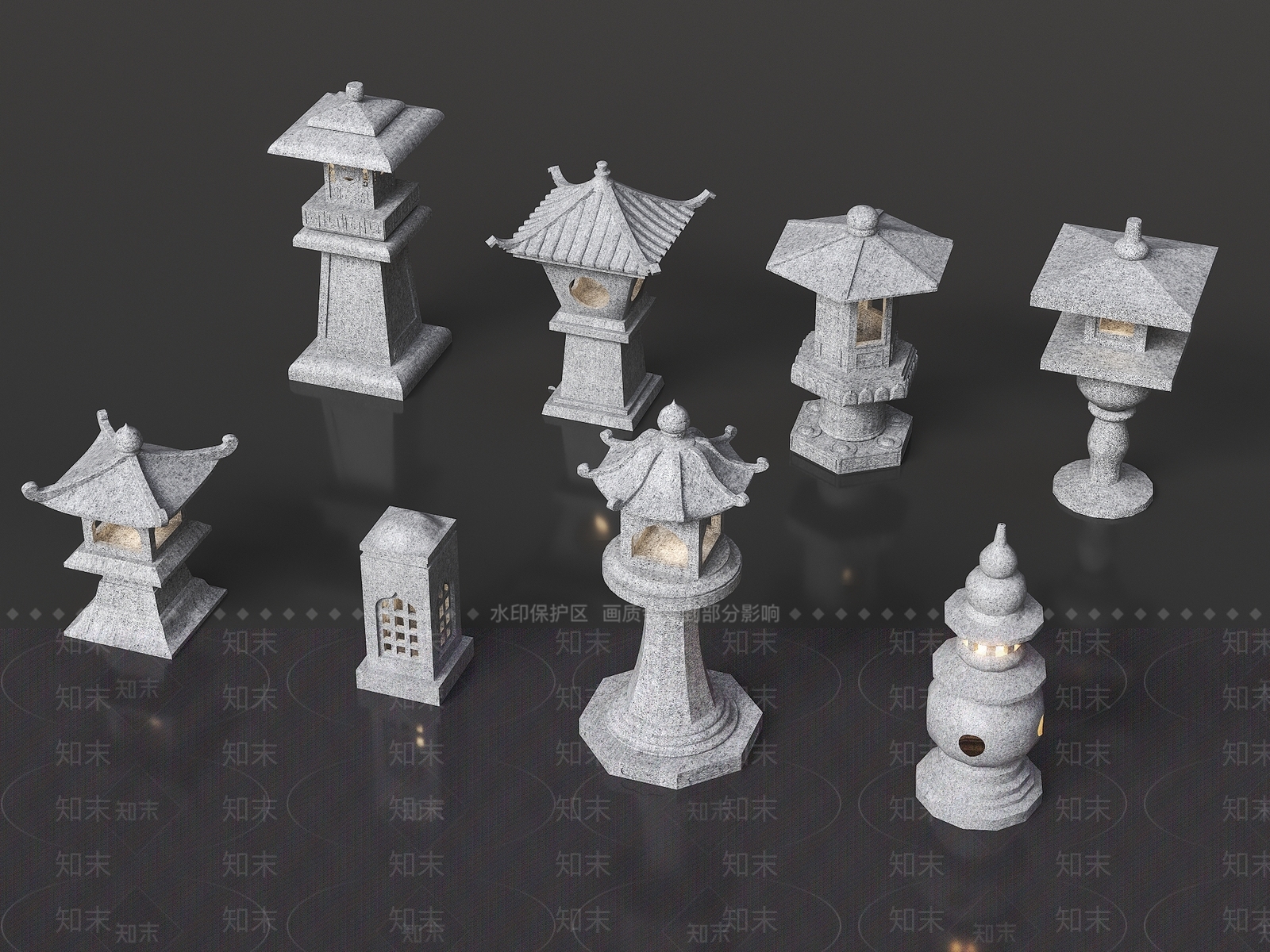 中式其他景观小品3D模型下载【ID:1201024992】