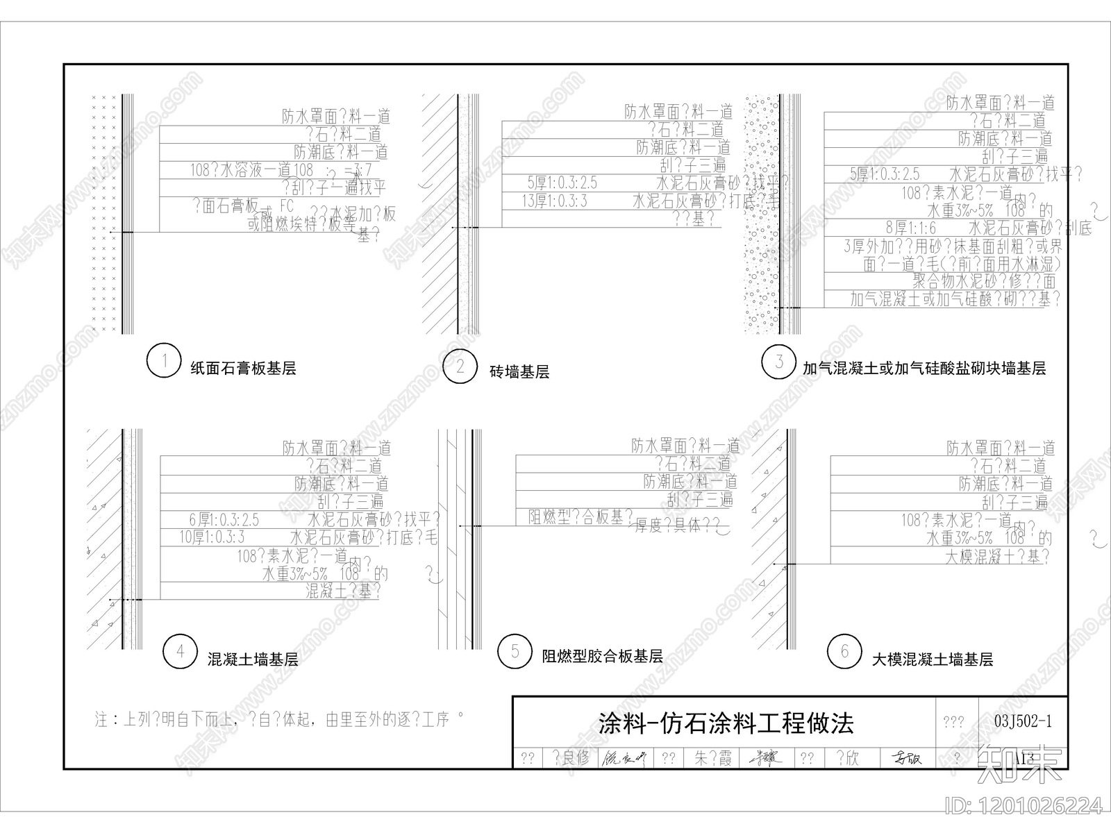 墙面节点cad施工图下载【ID:1201026224】