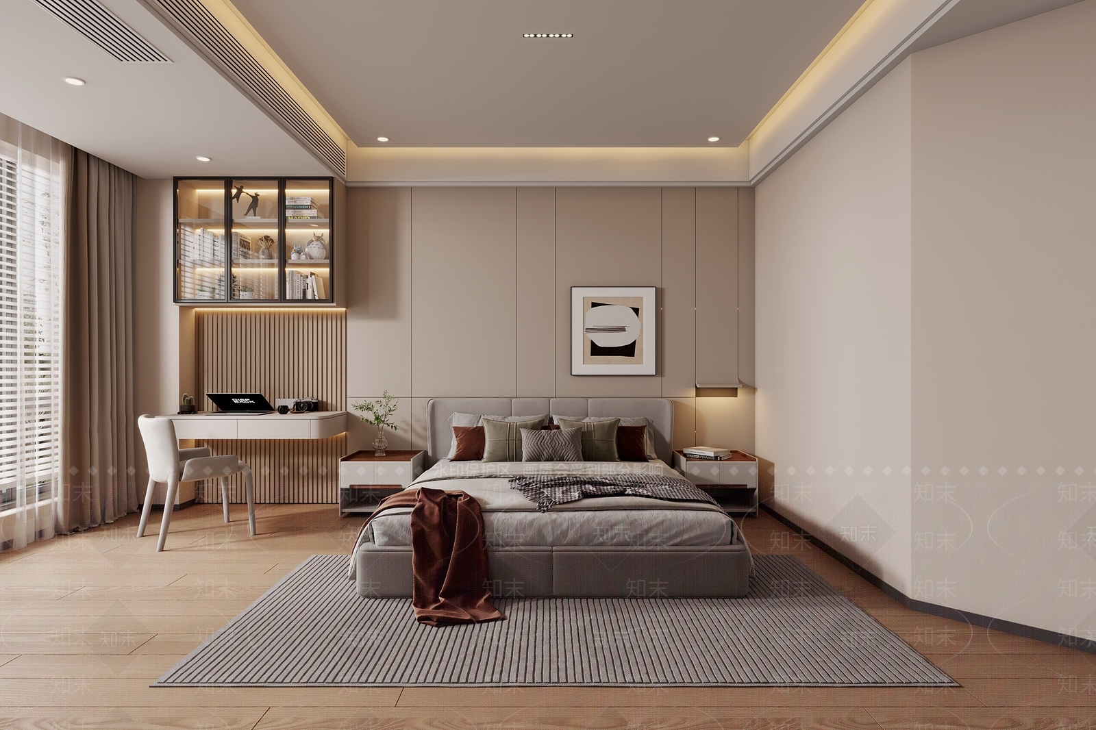 现代家居卧室3D模型下载【ID:1201028208】