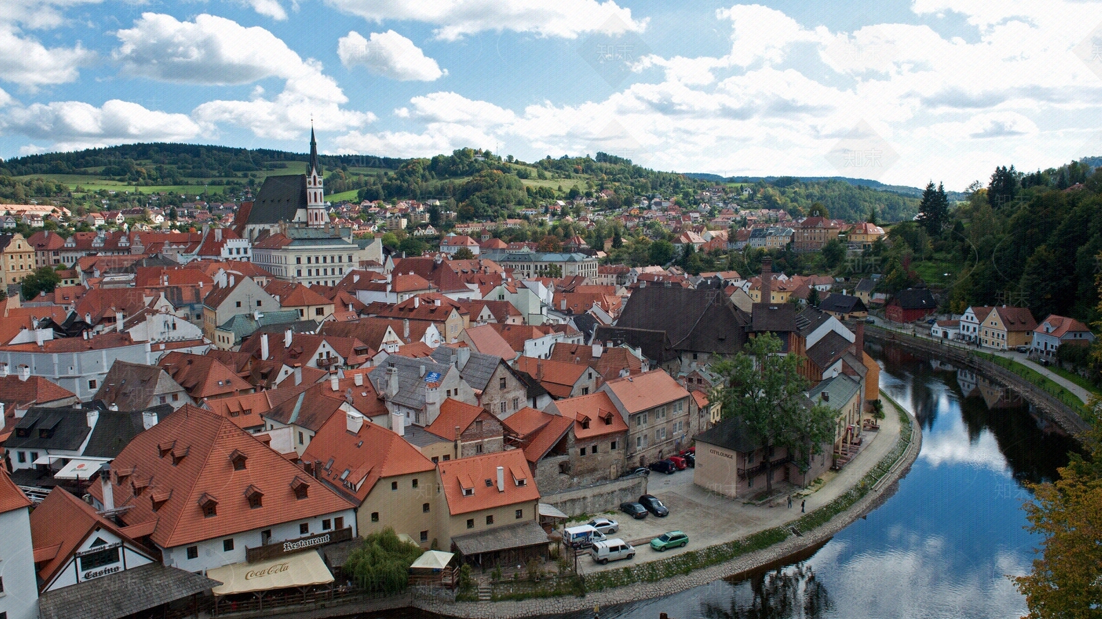 欧式建筑群贴图下载【ID:1201029620】